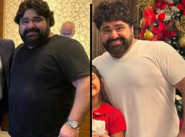 Fabiano Menotti: antes e depois(Imagem:Reprodução/Instagram)