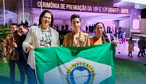 Aluno de Barão de Grajaú conquista medalha de ouro na OBMEP e é motivo de orgulho para o município(Imagem:Reprodução/Instagram)