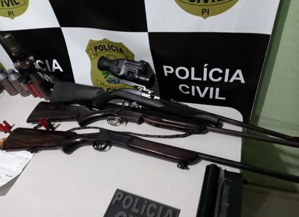 Homem é preso por comercialização ilegal de armas e animais silvestres no Norte do Piauí.(Imagem:Reprodução)