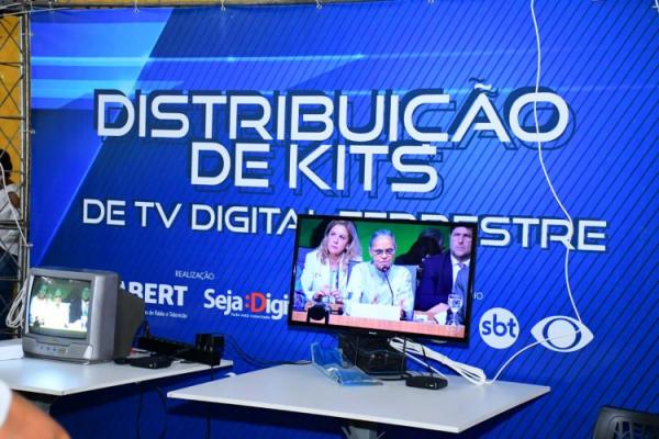 Prefeitura de Floriano apoia ação de entrega de 3 mil kits de TV digital em projeto piloto nacional(Imagem:Secom)