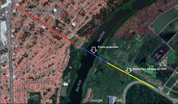  Maquetes mostram como ficar&aacute; Ponte da UFPI, obra que contou com contribui&ccedil;&atilde;o de Ciro Nogueira(Imagem:Asc)