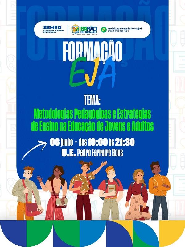 Educação de Barão de Grajaú promove formação para professores da EJA nesta sexta-feira (06)(Imagem:Divulgação)