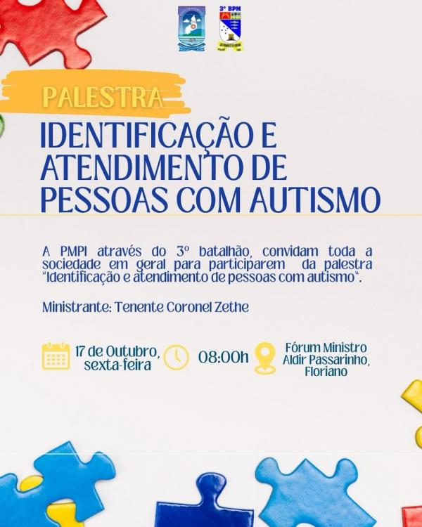 Palestra sobre Identificação e Atendimento a Pessoas com Autismo será realizada nesta sexta-feira em Floriano.(Imagem:Divulgação)