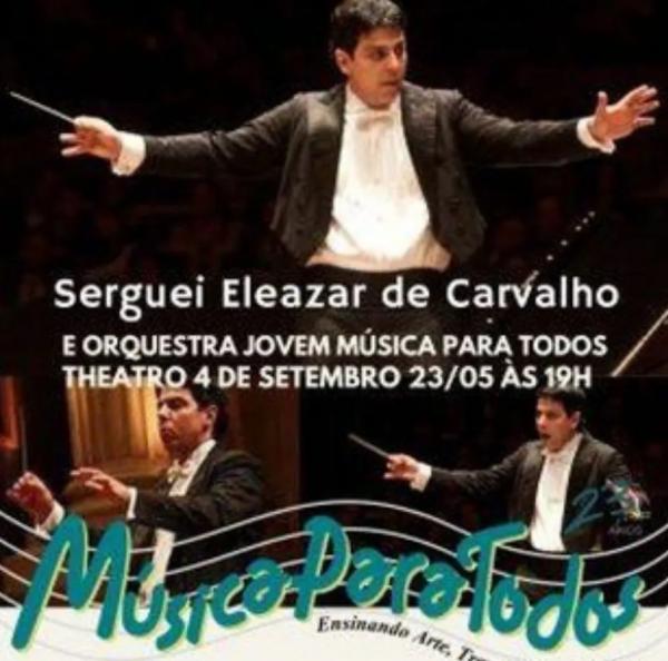 Concerto de Serguei Eleazar de Carvalho.(Imagem:Divulgação )