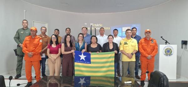 Treinamento de brigadistas refor&ccedil;a combate &agrave;s queimadas nos munic&iacute;pios de Itain&oacute;polis, Isa&iacute;as Coelho e Aroeiras do Itaim(Imagem:Ascom Semarh)