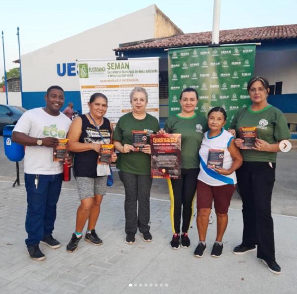 Educação Ambiental em ação: Prevenindo queimadas e incêndios em Floriano.(Imagem:Reprodução/Instagram)