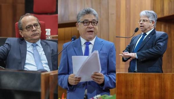 Deputados Hélio Isaías, João Mádison e Gustavo Neiva.(Imagem:Divulgação/Alepi)