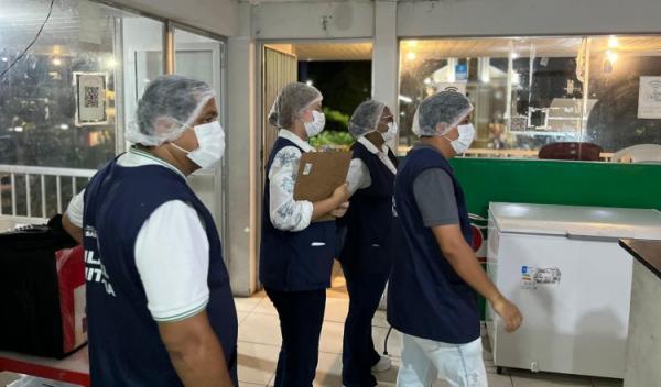 Vigil&acirc;ncia Sanit&aacute;ria de Floriano inspeciona pizzarias e refor&ccedil;a orienta&ccedil;&otilde;es sobre seguran&ccedil;a alimentar(Imagem:Secom)