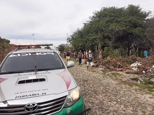 Polícia Militar de Parnaíba.(Imagem:Tiago Mendes)