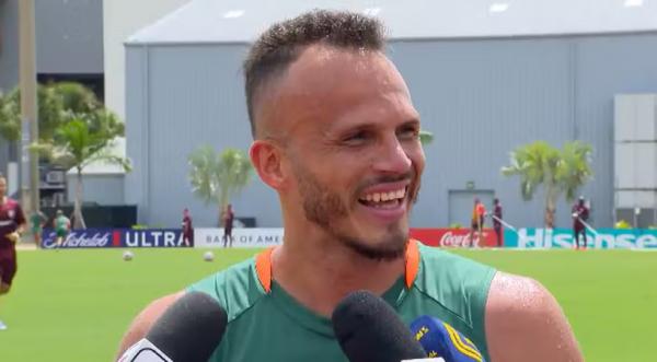 Renê em treino do Fluminense em Orlando.(Imagem:Álvaro Sant