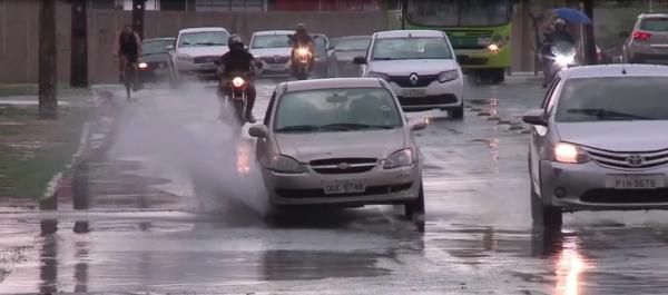 Chuva em Teresina(Imagem:Reprodução/TV Clube)