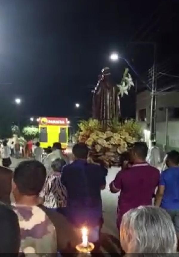 Em Barão de Grajaú, fiéis participam do encerramento dos festejos de Santo Antônio(Imagem:Reprodução)