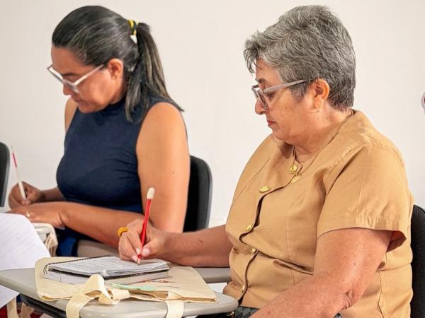 A capacita&ccedil;&atilde;o &eacute; destinada a profissionais das escolas estaduais que replicar&atilde;o os conte&uacute;dos para professores , educadores infantis e gestores.(Imagem:Ascom Seduc)