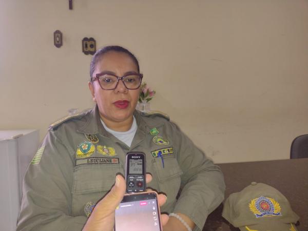 Major Leucijane de Vasconcelos, subcomandante do 3º Batalhão de Polícia Militar.(Imagem:FlorianoNews)