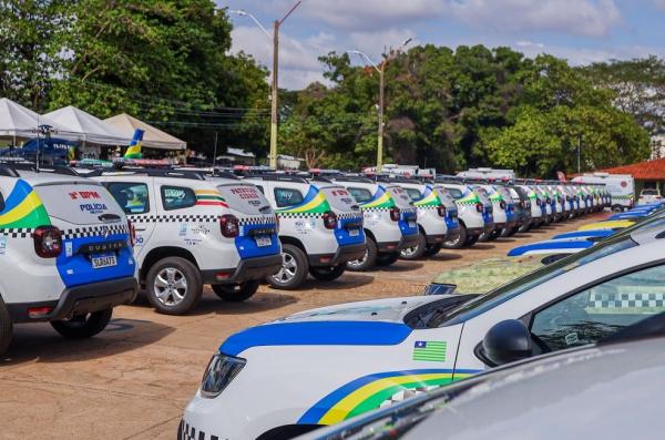 Entrega de helicóptero, viaturas e novos equipamentos para as Polícias Civil e Militar.(Imagem:Divulgação)