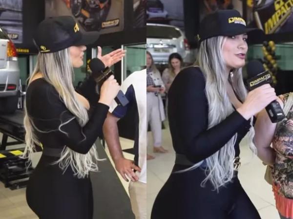 Andressa Urach em trabalho como modelo.(Imagem:Reprodução/Instagram)