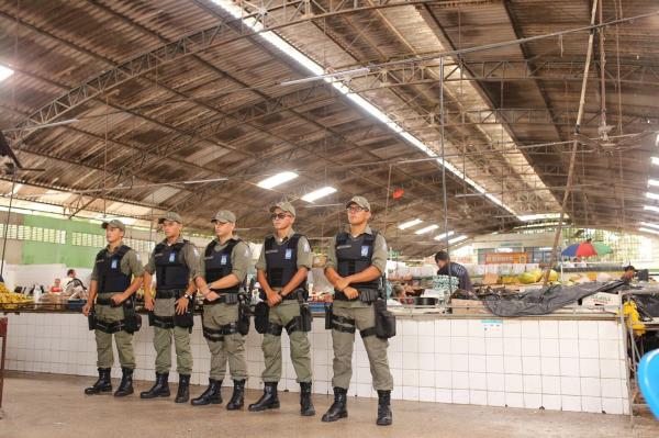 PM reforça policiamento com estágio de alunos do Curso de Formação de Soldados.(Imagem:Divulgação)