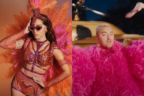 Sam Smith cancela parceria com Anitta; entenda polêmica completa.(Imagem:Reprodução/Instagram/@anitta/YouTube)