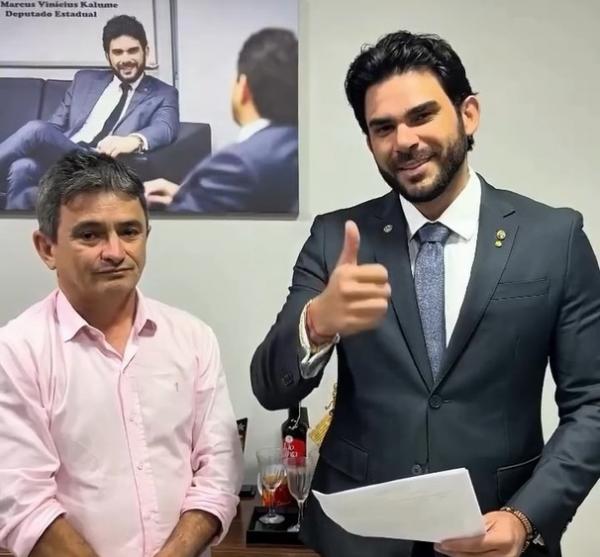 Vereador Edvaldo Araújo e deputado Dr. Marcus Vinícius Kalume(Imagem:Reprodução/Instagram)