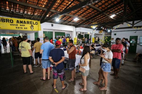 Piauí estende horário de votação e eleitores recebem senhas(Imagem:Renato Andrade/Cidadeverde.com)
