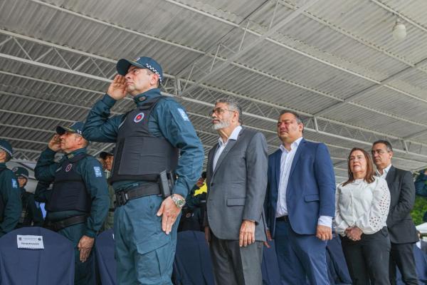 PM celebra Dia de Tiradentes e homenageia agentes de seguran&ccedil;a pela contribui&ccedil;&atilde;o ao fortalecimento da corpora&ccedil;&atilde;o(Imagem:Ascom SSP)