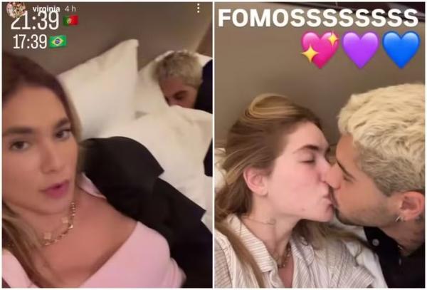 Virginia Fonseca e Zé Felipe dormiram juntos e se beijaram uma hora antes de separação.(Imagem:Reprodução/Instagram)