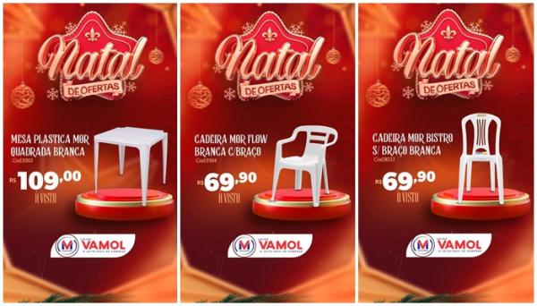 Loja Vamol está com mega promoção para decorar e equipar sua casa neste final de ano(Imagem:Divulgação)