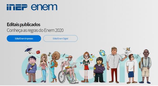 Inscrição vai até o dia 22 de maio.(Imagem:Reprodução site do Enem)