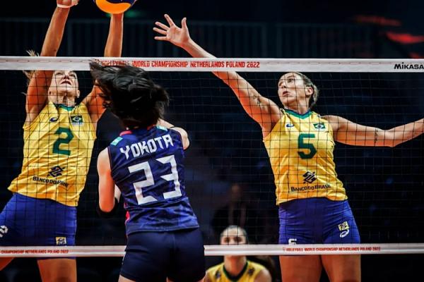 Seleção feminina joga mal contra o Japão e perde a 1ª no Mundial de Vôlei(Imagem:Divulgação)