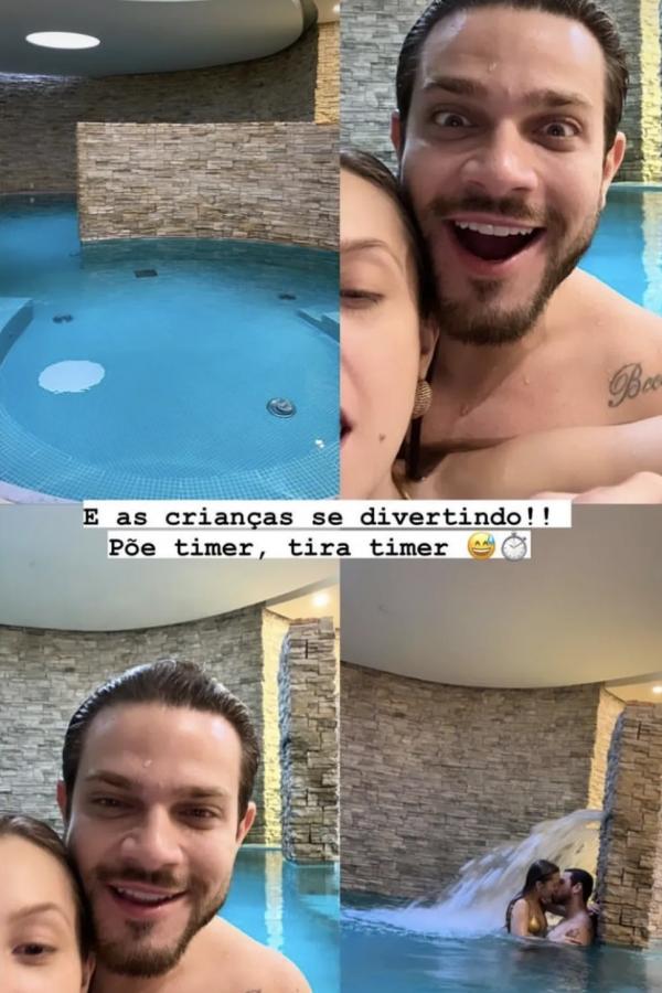 Carla Diaz com o noivo, Felipe Becari.(Imagem: Reprodução/Instagram)