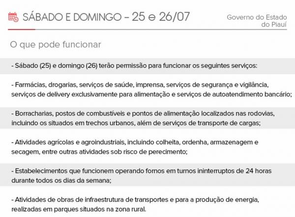 Funcionamento dos serviços no Piauí sábado e domingo ? Foto: (Imagem:Adelmo Paixão/G1 PI)