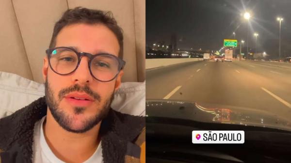 No Stories do Instagram, o ex-participante do BBB 22 postou um vídeo mostrando a Marginal Pinheiros, em São Paulo, e depois falou sobre a experiência de retornar ao local.  