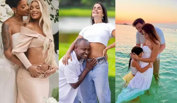Brunna Gonçalves, Carol Peixinho, Maíra Cardi e outras celebridades vivem a emoção da gravidez neste Dia das Mães.(Imagem:Reprodução/Instagram)