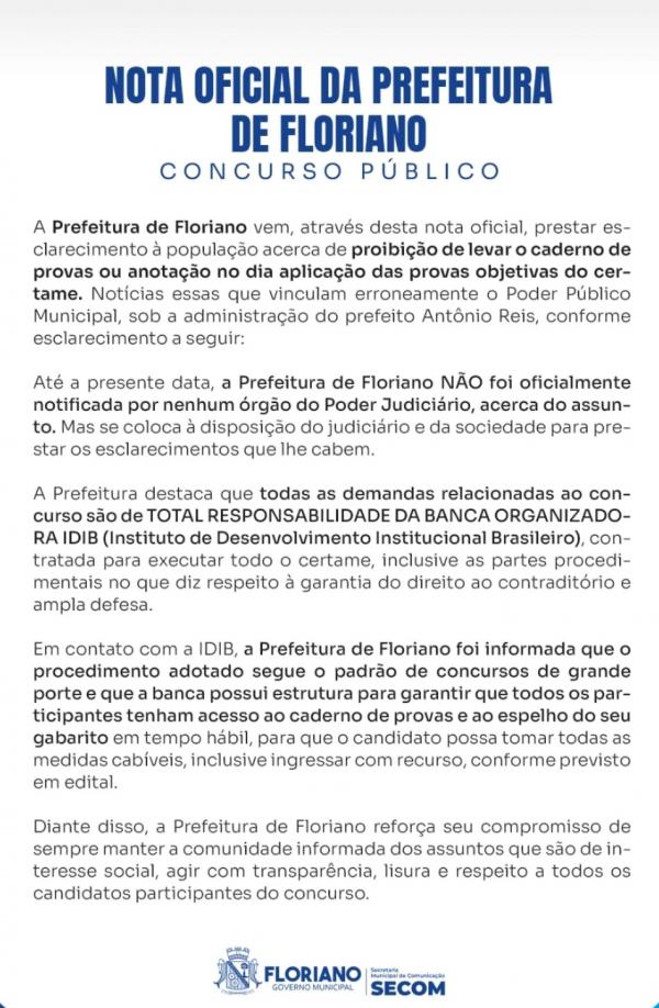 Nota oficial(Imagem:Divulgação)