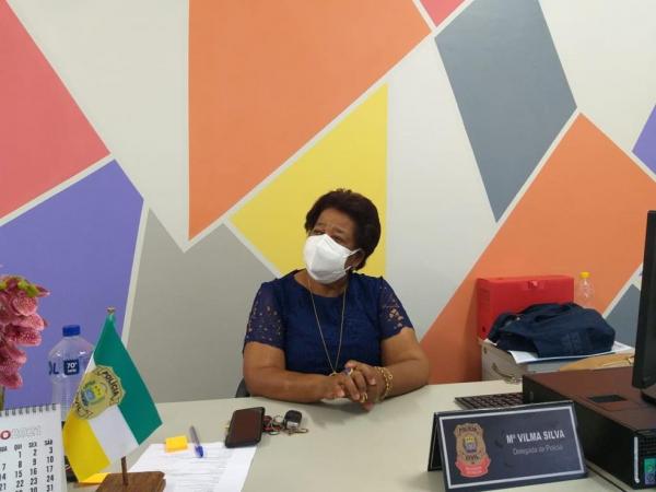 Delegada Vilma Alves, coordenadora da Delegacia de Atendimento à Mulher (Deam)(Imagem:Naftaly Nascimento)