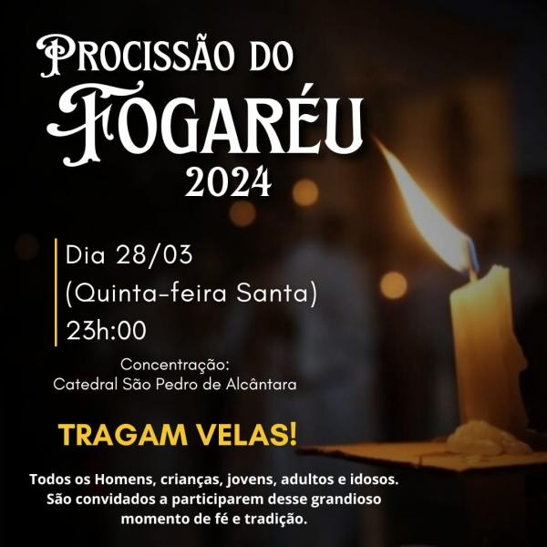 Procissão do Fogaréu acontece nesta quinta-feira em Floriano.(Imagem:Divulgação)