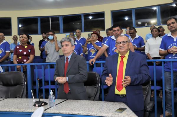 Câmara Municipal homenageia o Terço dos Homens Mãe Rainha com sessão solene.(Imagem:CMF)