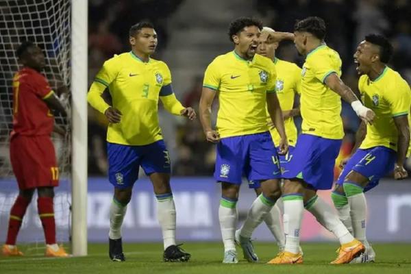 Brasil atropela Gana em amistoso com bom futebol e brilho de Richarlison(Imagem:Lucas Figueiredo)