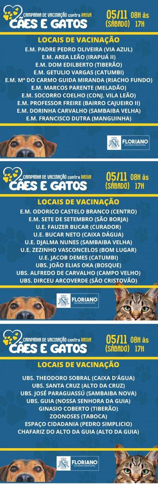Campanha de Vacinação - cães e gatos(Imagem:Divulgação)