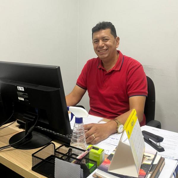 Idal&eacute;cio Nogueira, controlador do munic&iacute;pio de Bar&atilde;o de Graja&uacute;.(Imagem:FlorianoNews)