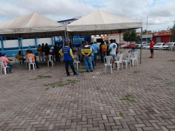 Busca Ativa realiza testagem entre mototaxistas e taxistas de Floriano(Imagem:FlorianoNews)