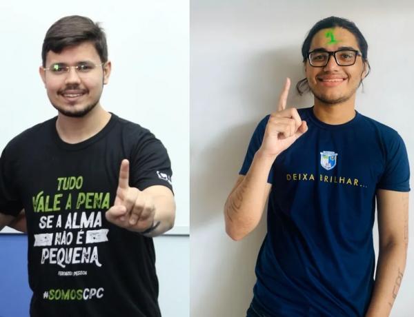 Marcos Ryan foi 1º lugar medicina da Uespi e João Eduardo foi 1º lugar medicina UFPI no Sisu 2023.(Imagem:Reprodução)