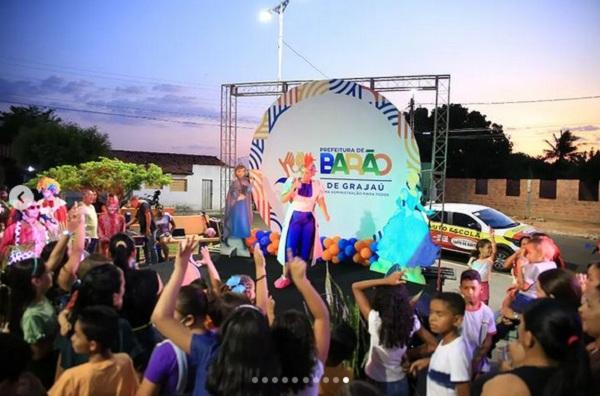 Dia das Crianças é celebrado com grande festa em Barão de Grajaú.(Imagem:Reprodução/Instagram)