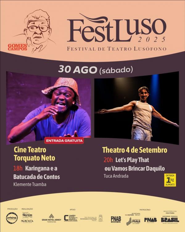 FestLuso encerra neste sábado com homenagens a Torquato Neto, Leci Brandão e oralidade moçambicana(Imagem:Divulgação)
