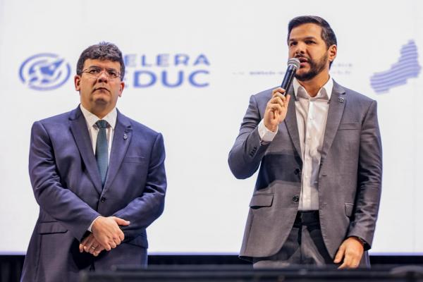 Rafael Fonteles e Washington Bandeira(Imagem:Gabriel Paulino)