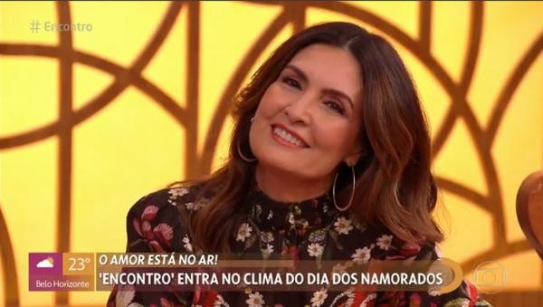 Fátima Bernardes reiterou seu amor pelo namorado Túlio Gadêlha.(Imagem:TV Globo)