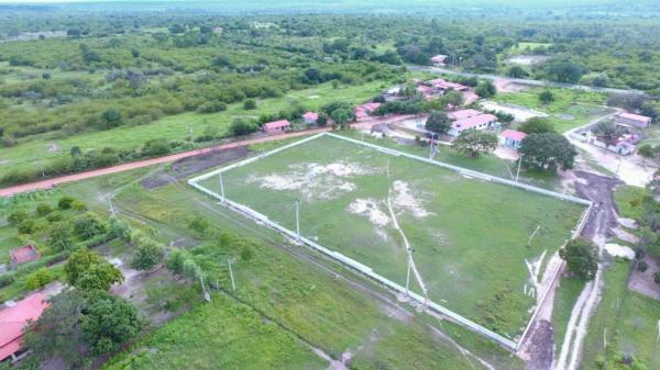 Prefeito Joel Rodrigues visita obras do campo de futebol do L3(Imagem:SECOM)