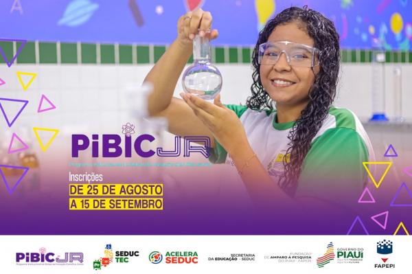 Fapepi e Seduc lançam nova edição do PIBIC-Jr com aporte de quase R$ 3 milhões em bolsas para estudantes e professores da rede estadual.(Imagem:Divulgação)