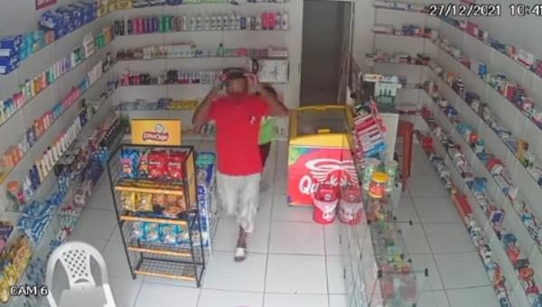 Preso por tentativa de assalto à farmácia em Floriano é solto em seguida.(Imagem:Reprodução)