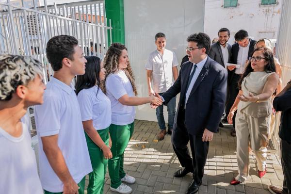 Camilo Santana incentiva os 120 mil piauienses que farão o Enem e destaca políticas de acesso ao ensino superior(Imagem:Gabriel Paulino)